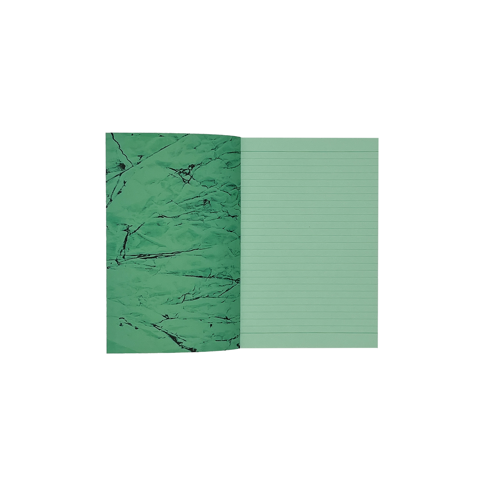 Crumpled Otto Bound A5 Green Notebook