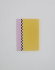 A5 Pink Lined Paper Notebook with Wavy Spine Cover