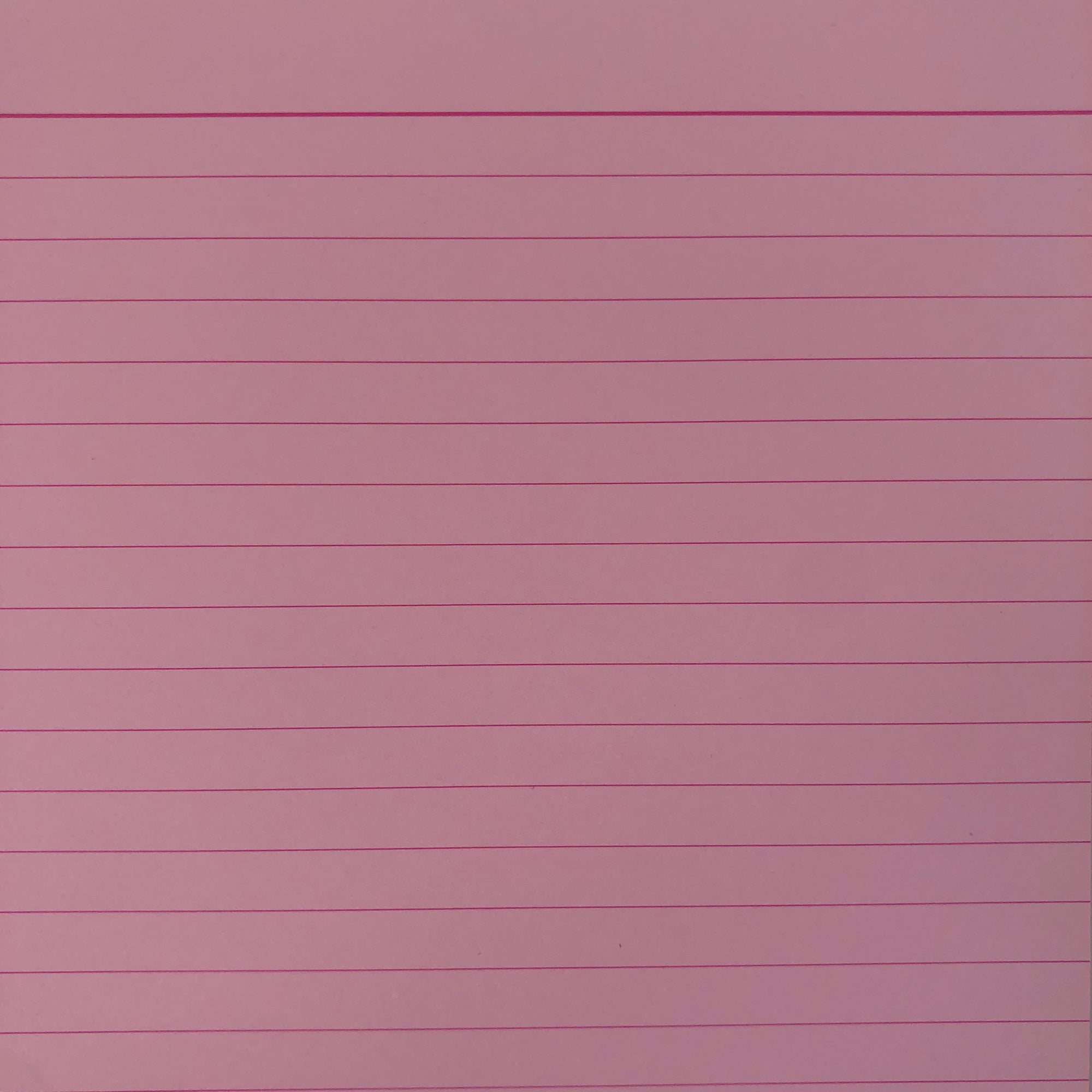 A close up of the light pink tinted inner page that are 6mm dark pink lined.