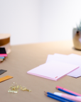 A5 Pink Lined Paper Notebook with Pink cover