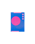 A5 Pink Lined Paper Notebook with Shapes Cover