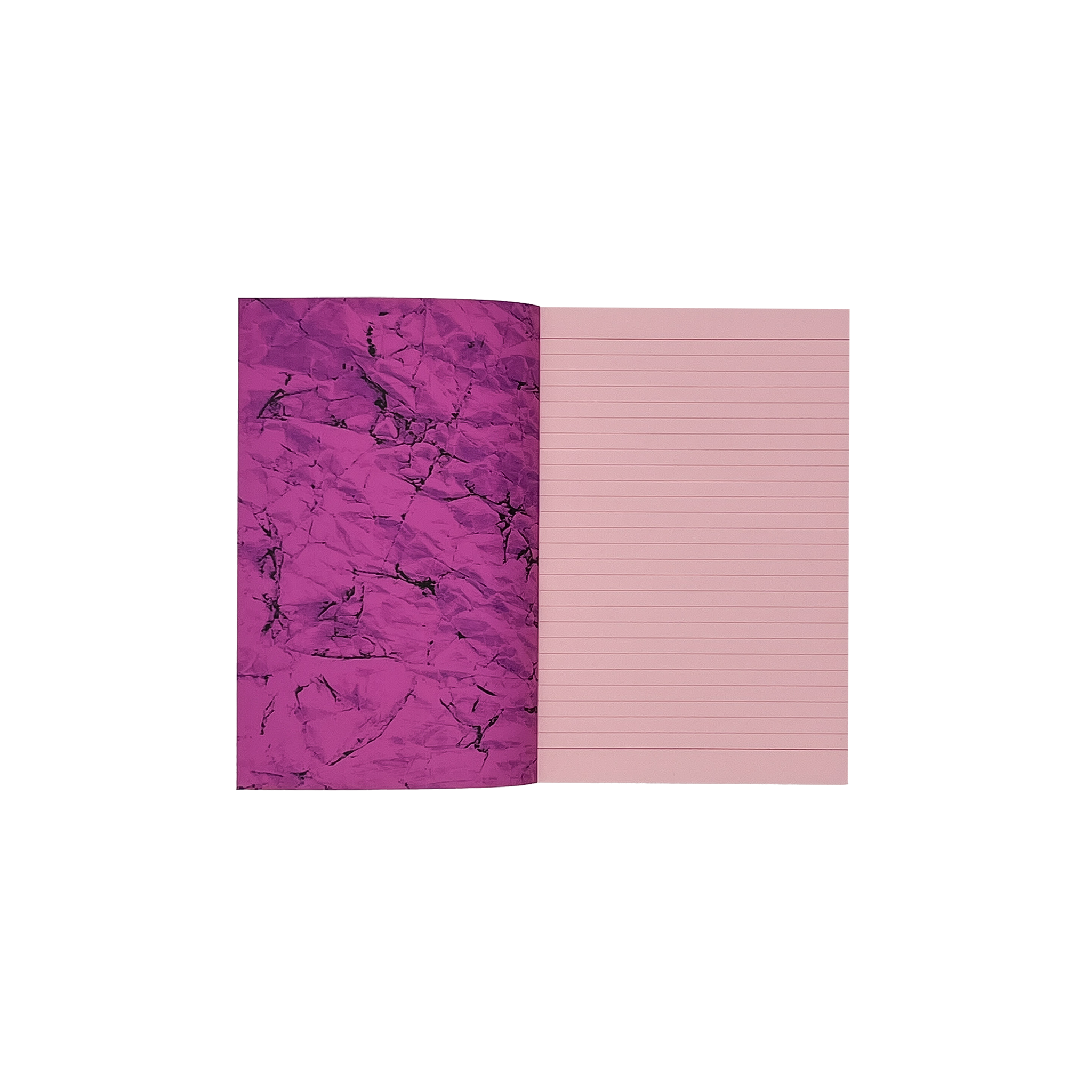 Crumpled Otto Bound A5 Pink Notebook