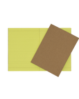 A5 Yellow Lined Exercise Book with Kraft Paper Cover