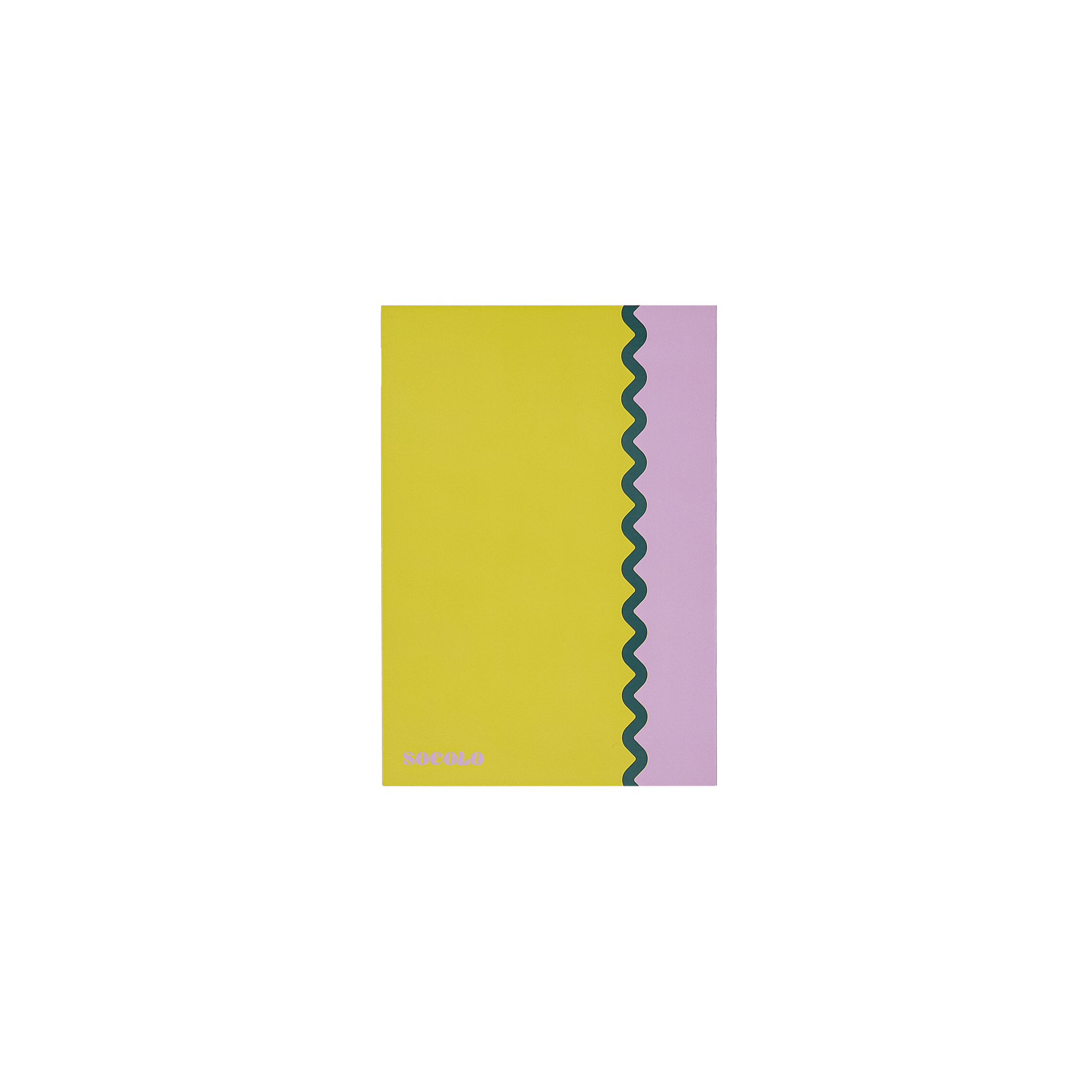 A5 Pink Lined Paper Notebook with Wavy Spine Cover