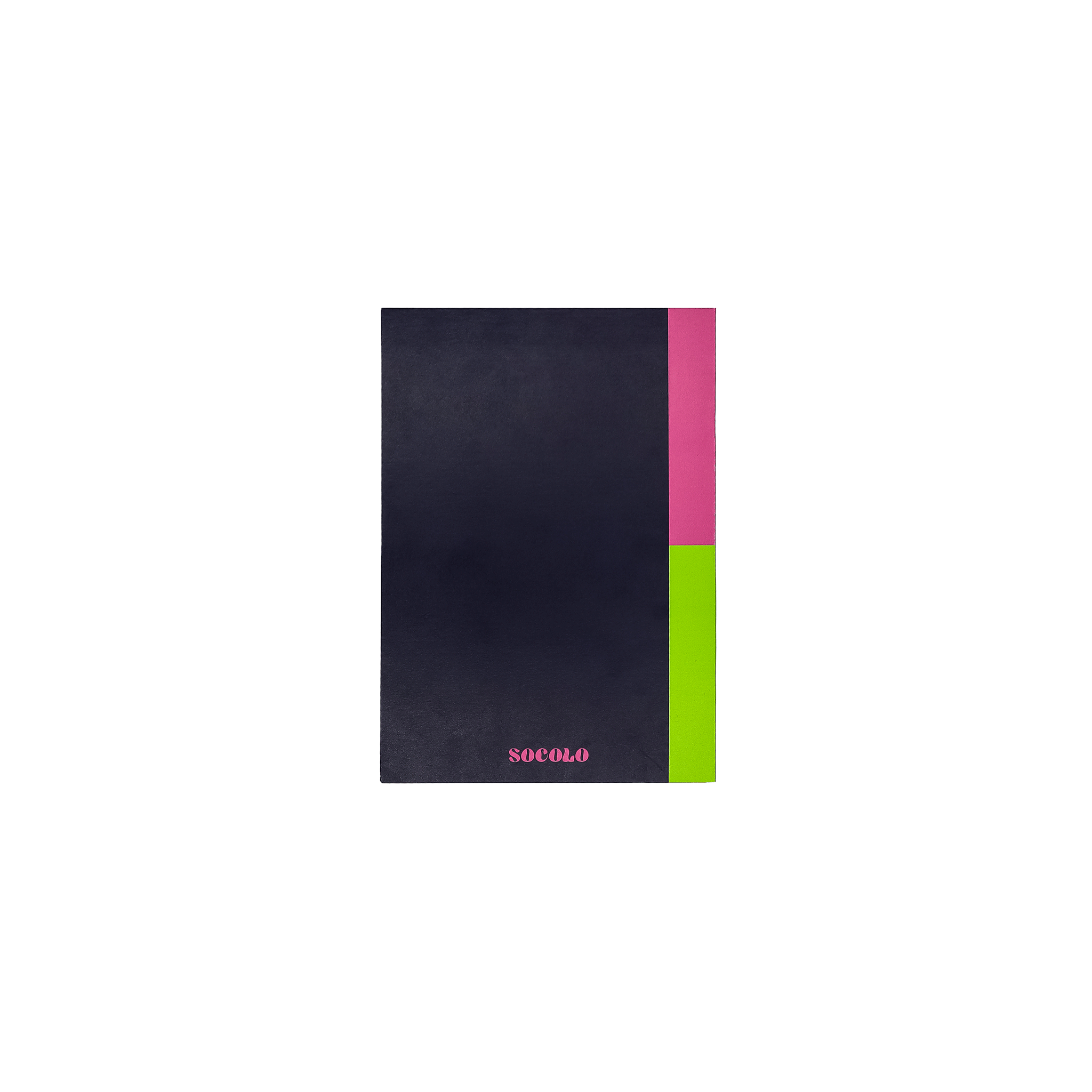 A5 Pink Lined Paper Notebook with Colour Block Spine Cover