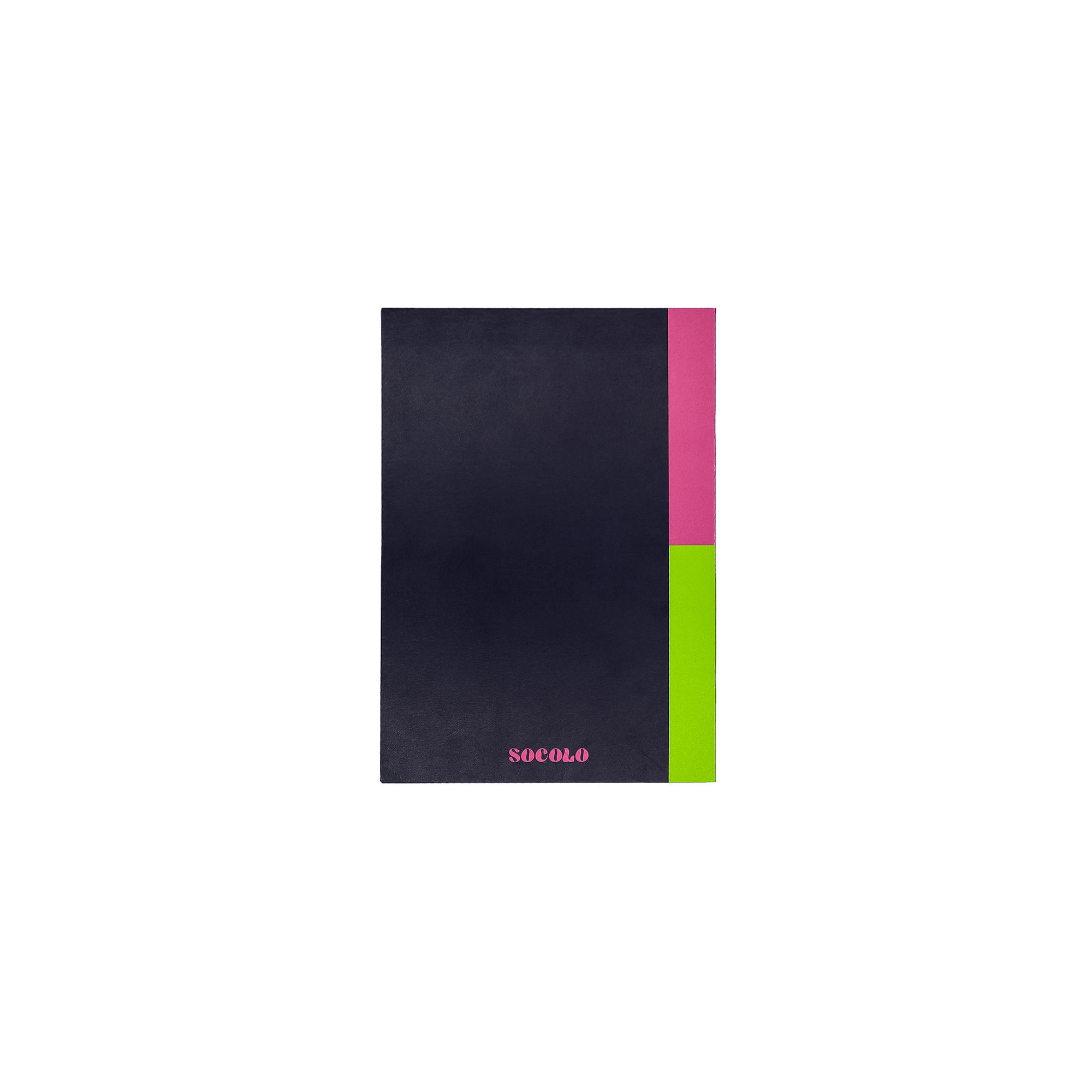 A5 Pink Lined Paper Notebook with Colour Block Spine Cover