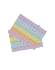 2 sheets of rainbow coloured planner stickers